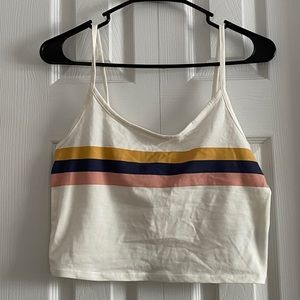 American Eagle Striped Crop Top NWT